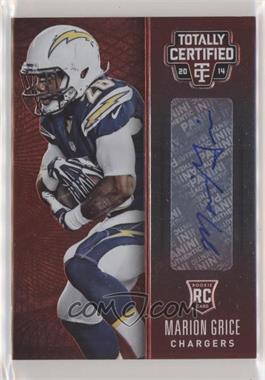 2014 Panini Totally Certified - [Base] - Rookie Signatures Platinum Red #145 - Marion Grice /50