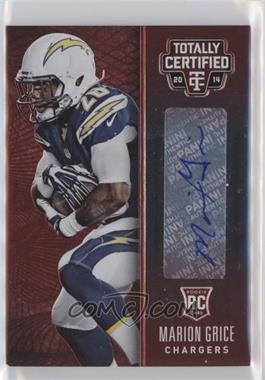 2014 Panini Totally Certified - [Base] - Rookie Signatures Platinum Red #145 - Marion Grice /50