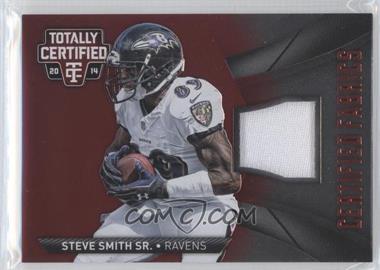 2014 Panini Totally Certified - Certified Fabrics - Red #CF-SS - Steve Smith Sr. /100