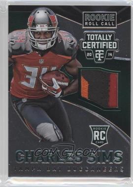 2014 Panini Totally Certified - Rookie Roll Call Jersey - Green Prime #RRC-CS - Charles Sims /5