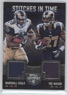 2014 Panini Totally Certified - Stitches in Time #ST-RAM - Marshall Faulk, Tre Mason /99