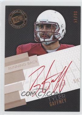 2014 Press Pass - Signings - Bronze Hashmarks Red Ink #PPS-TG - Tyler Gaffney /99