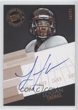 2014 Press Pass - Signings - Bronze Hashmarks #PPS-LT - Logan Thomas /99