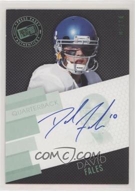 2014 Press Pass - Signings - Wal-Mart Emerald #PPS-DF - David Fales /10