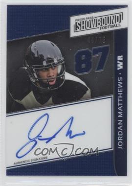 2014 Press Pass Showbound - [Base] - Blue #SB-JM2 - Jordan Matthews /75