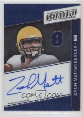 2014 Press Pass Showbound - [Base] - Blue #SB-ZM - Zach Mettenberger /99