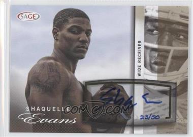 2014 SAGE Autographed Football - [Base] - Gold #A21 - Shaquelle Evans /50