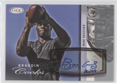 2014 SAGE Autographed Football - [Base] - Silver #A13 - Brandin Cooks /99