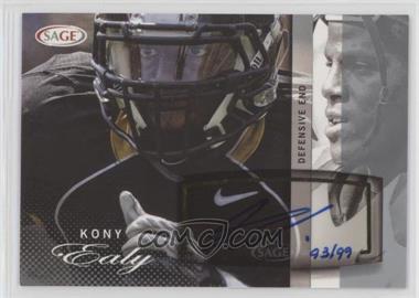 2014 SAGE Autographed Football - [Base] - Silver #A16 - Kony Ealy /99