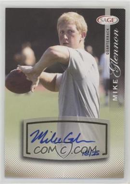 2014 SAGE Autographed Football - Sophmore Autographs - Gold #S7 - Mike Glennon /25 [EX to NM]