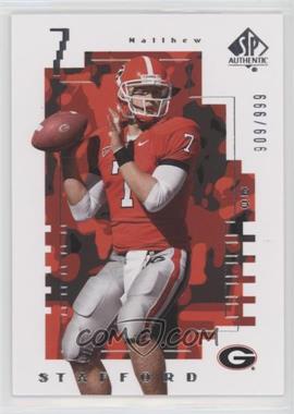 2014 SP Authentic - 2000 Future Watch #FW-1 - Matthew Stafford /999