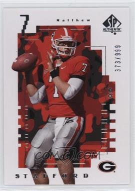 2014 SP Authentic - 2000 Future Watch #FW-1 - Matthew Stafford /999