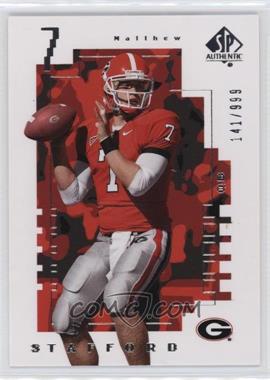 2014 SP Authentic - 2000 Future Watch #FW-1 - Matthew Stafford /999