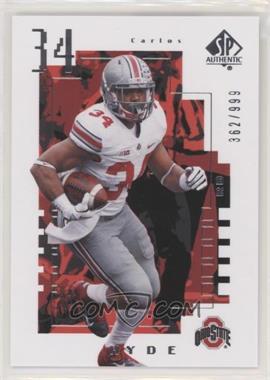 2014 SP Authentic - 2000 Future Watch #FW-9 - Carlos Hyde /999