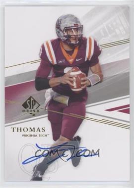 2014 SP Authentic - [Base] - Autographs #65 - Logan Thomas