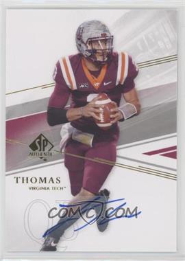 2014 SP Authentic - [Base] - Autographs #65 - Logan Thomas