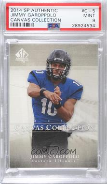 2014 SP Authentic - Canvas Collection #C-5 - Jimmy Garoppolo [PSA 9 MINT]