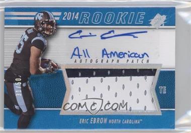 2014 SPx - [Base] - Blue Patch Inscriptions #53 - Rookie Autograph Jersey - Eric Ebron /50
