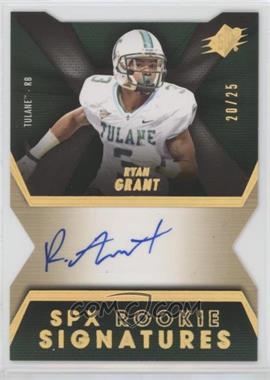 2014 SPx - [Base] - Die-Cut Autographs #108 - Rookie Signatures - Ryan Grant /25