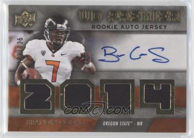 2014 SPx - UD Premier Autograph Jersey #11 - Brandin Cooks /125