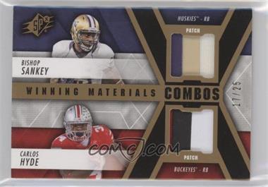 2014 SPx - Winning Materials Combos - Patch #WC-HS - Bishop Sankey, Carlos Hyde /25