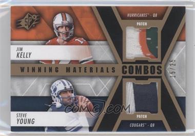 2014 SPx - Winning Materials Combos - Patch #WC-KY - Jim Kelly, Steve Young /25