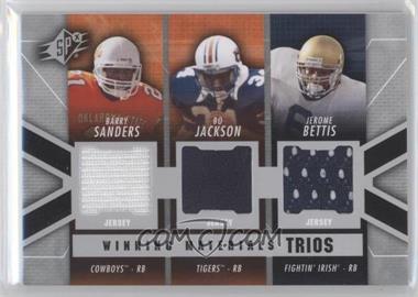 2014 SPx - Winning Materials Trios #WT-SJB - Bo Jackson, Barry Sanders, Jerome Bettis