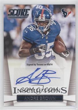 2014 Score - Inscriptions #I-AB - Andre Brown