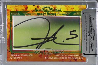 2014 TRISTAR SignaCuts Draft Choice Cut Autographs - [Base] - Green #_LATO - LaDainian Tomlinson /10 [Cut Signature]