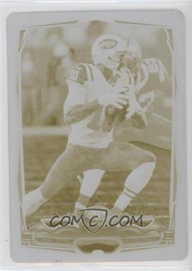 2014 Topps - [Base] - Printing Plate Yellow #28 - Santonio Holmes /1