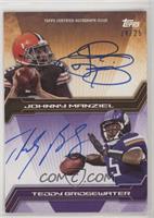 Johnny Manziel, Teddy Bridgewater #/25