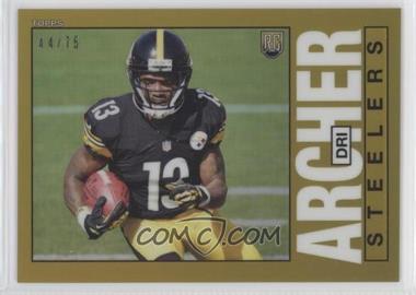 2014 Topps Chrome - 1985 Design - Gold Refractor #32 - Dri Archer /75