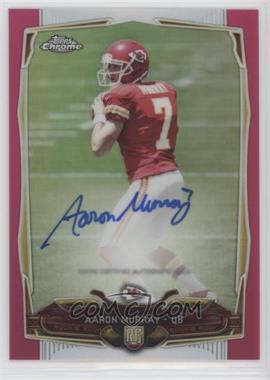 2014 Topps Chrome - [Base] - BCA Pink Refractor Rookie Autographs #129 - Aaron Murray /75