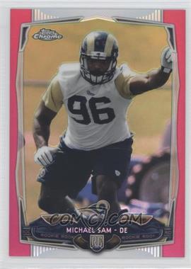 2014 Topps Chrome - [Base] - BCA Pink Refractor #174 - Michael Sam /399