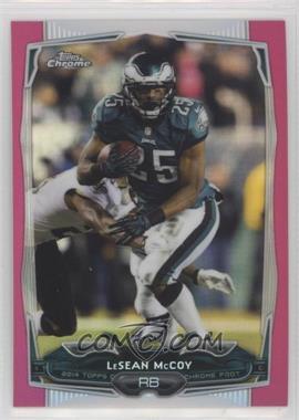 2014 Topps Chrome - [Base] - BCA Pink Refractor #64 - LeSean McCoy /399