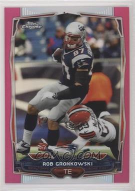 2014 Topps Chrome - [Base] - BCA Pink Refractor #82 - Rob Gronkowski /399