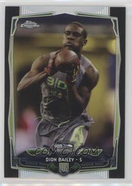 2014 Topps Chrome - [Base] - Black Refractor #208 - Dion Bailey /299