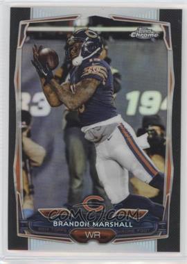 2014 Topps Chrome - [Base] - Black Refractor #25 - Brandon Marshall /299