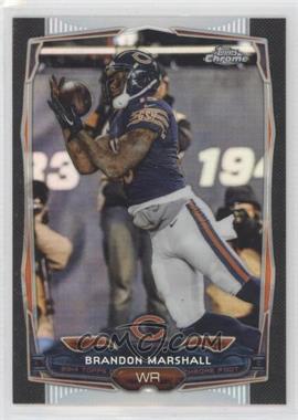 2014 Topps Chrome - [Base] - Black Refractor #25 - Brandon Marshall /299