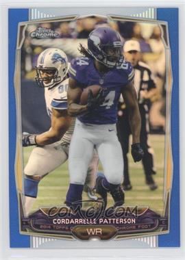 2014 Topps Chrome - [Base] - Blue Refractor #84 - Cordarrelle Patterson /199