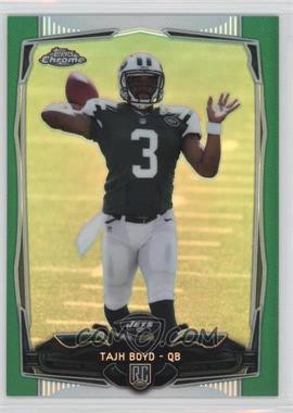 2014 Topps Chrome - [Base] - Green Refractor #141 - Tajh Boyd