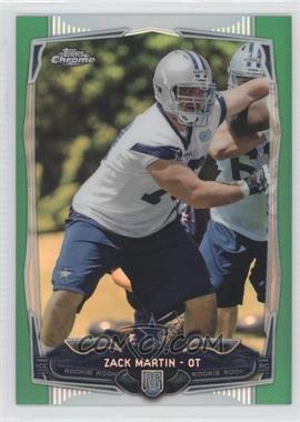 2014 Topps Chrome - [Base] - Green Refractor #207 - Zack Martin