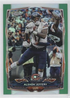 2014 Topps Chrome - [Base] - Green Refractor #33 - Alshon Jeffery