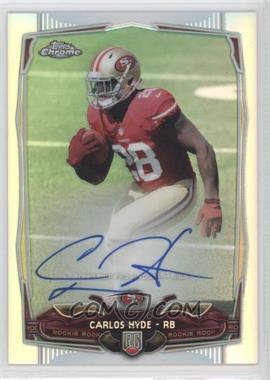 2014 Topps Chrome - [Base] - Photo Variations Refractor Rookie Autographs #158.2 - Carlos Hyde /75