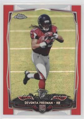 2014 Topps Chrome - [Base] - Red Refractor #216 - Devonta Freeman /25