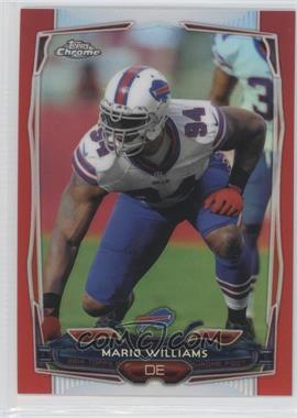2014 Topps Chrome - [Base] - Red Refractor #51 - Mario Williams /25