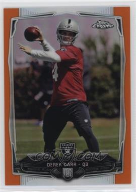 2014 Topps Chrome - [Base] - Retail Orange Refractor #115 - Derek Carr