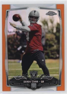 2014 Topps Chrome - [Base] - Retail Orange Refractor #115 - Derek Carr