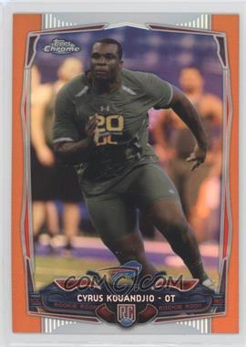 2014 Topps Chrome - [Base] - Retail Orange Refractor #119 - Cyrus Kouandjio