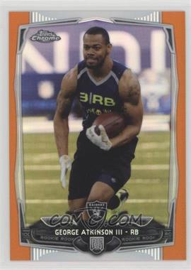 2014 Topps Chrome - [Base] - Retail Orange Refractor #148 - George Atkinson III